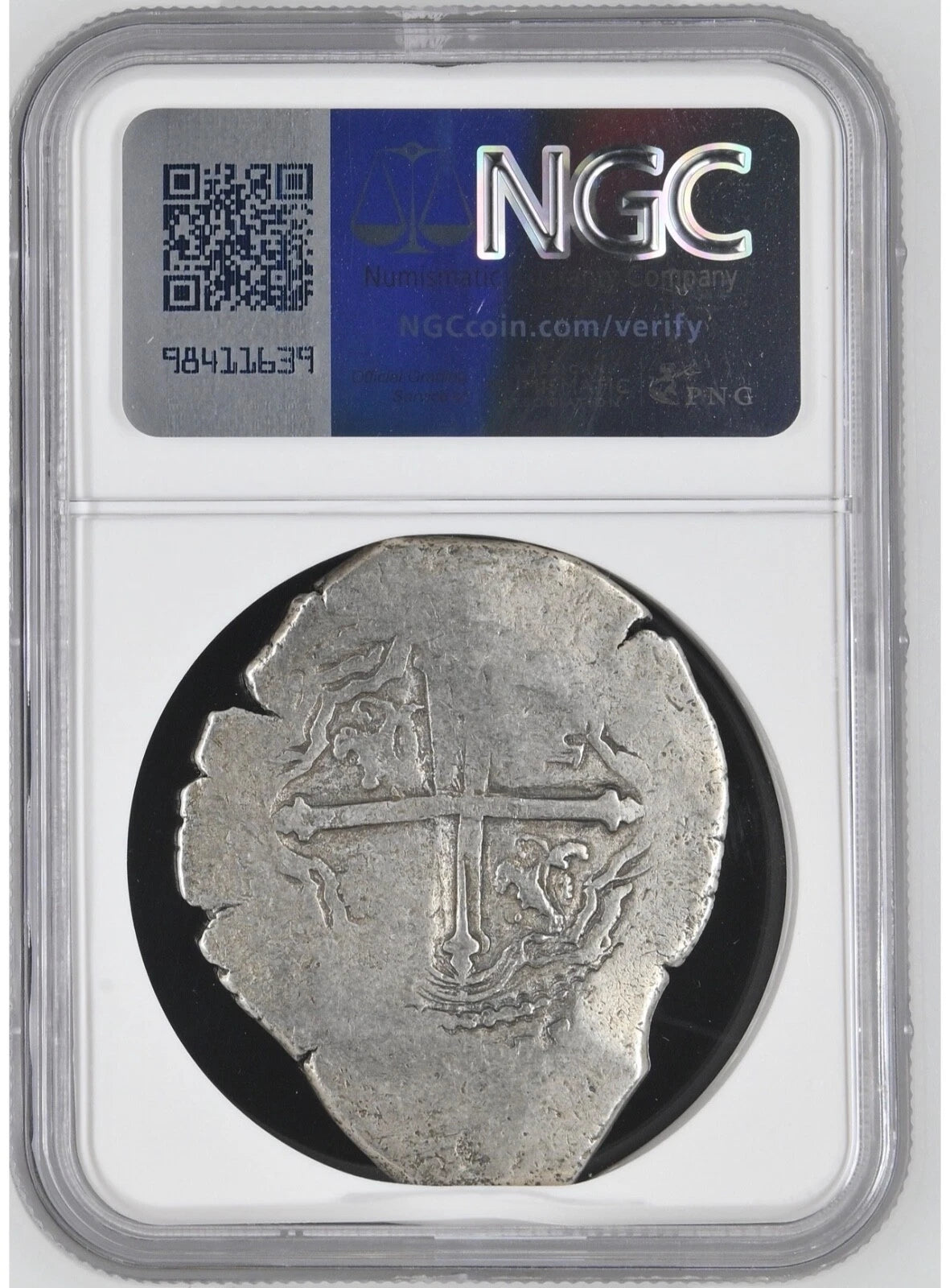 JUPITER SHIPWRECK 8 REALES Mexico TOP POP NGC VF Details