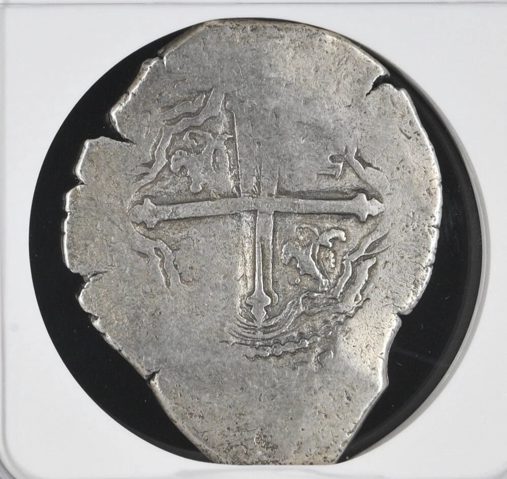 JUPITER SHIPWRECK 8 REALES Mexico TOP POP NGC VF Details