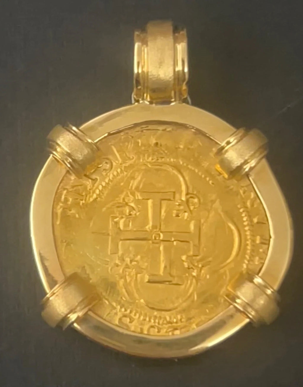 1 Escudo Seville Assayer D Mounted 14K Gold