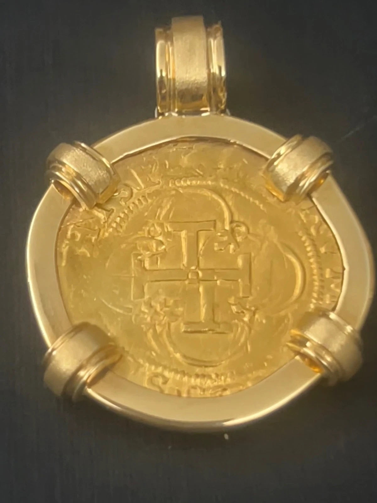 1 Escudo Seville Assayer D Mounted 14K Gold