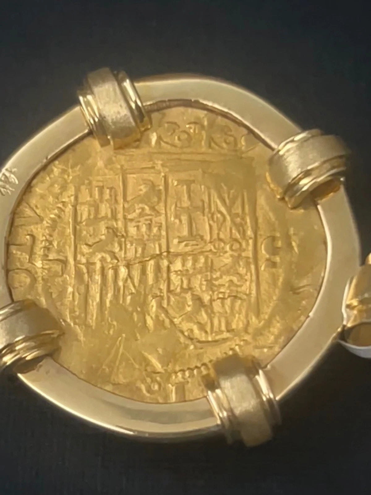 1 Escudo Seville Assayer D Mounted 14K Gold