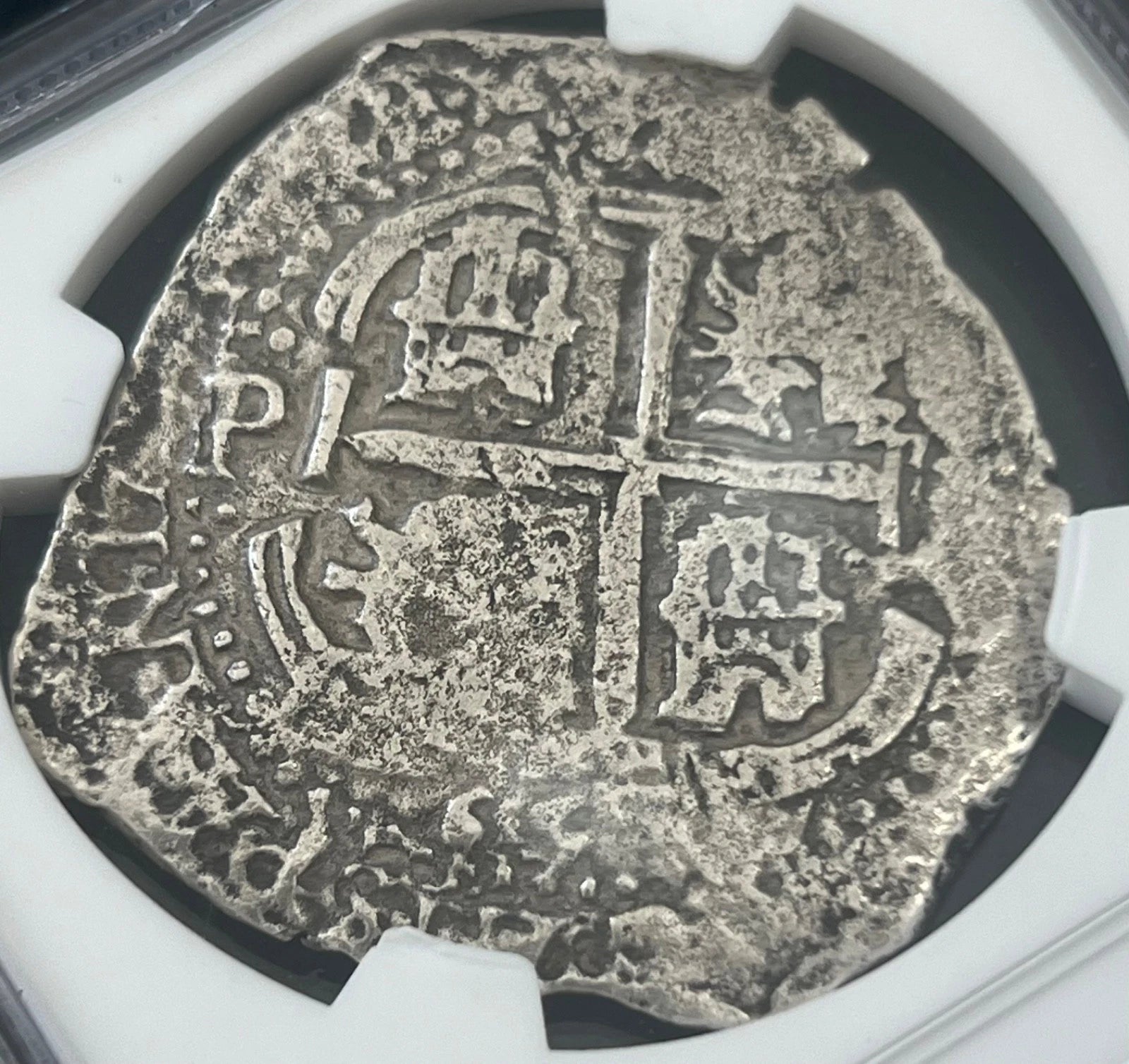 JUPITER SHIPWRECK 8 REALES Bolivia NGC XF Details