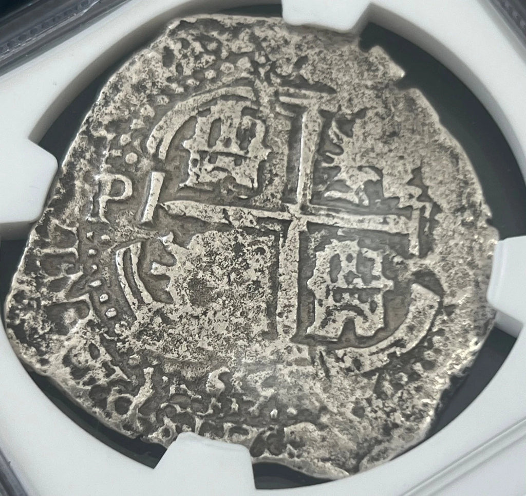 JUPITER SHIPWRECK 8 REALES Bolivia NGC XF Details