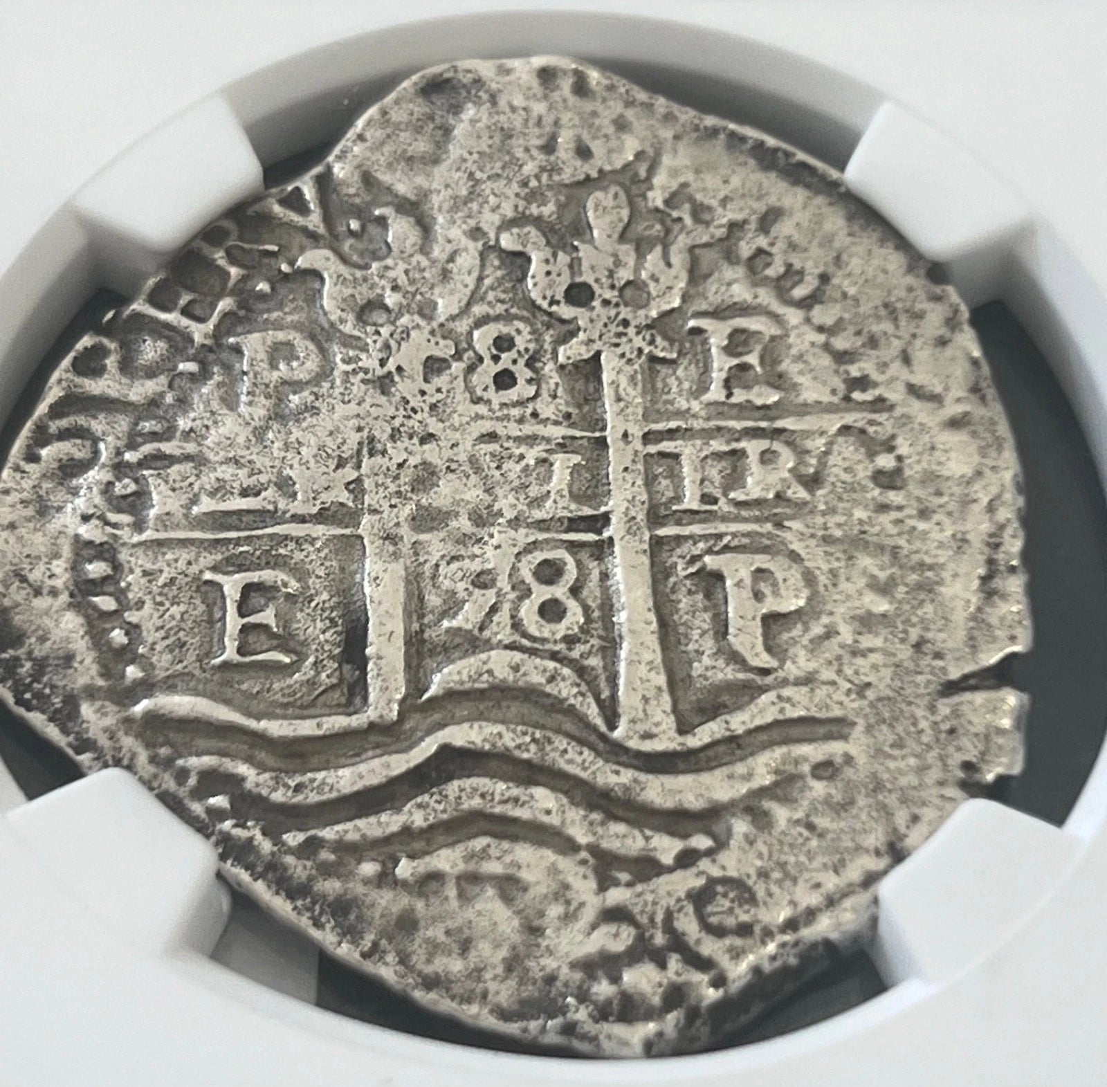 JUPITER SHIPWRECK 8 REALES Bolivia NGC XF Details