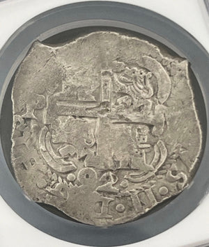 ASSOCIATION SHIPWRECK 8 Reales Graded by NGC XF Details – Shipwreck Coins