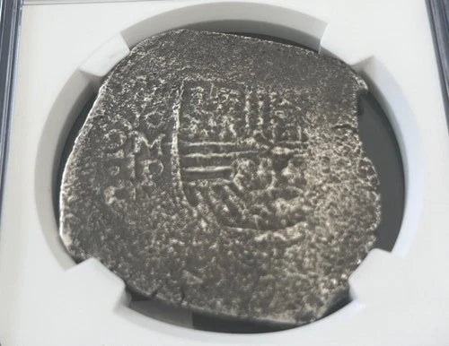 JUPITER SHIPWRECK 8 REALES Mexico Dated 1655 NGC XF Details