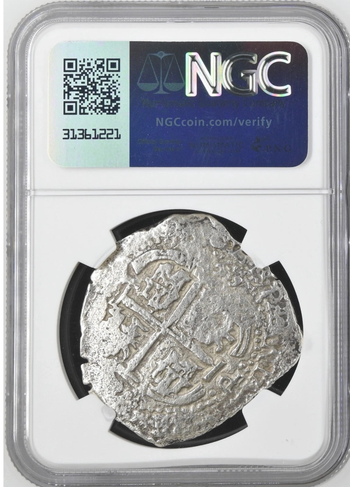 JUPITER SHIPWRECK 8 REALES Bolivia NGC XF Details