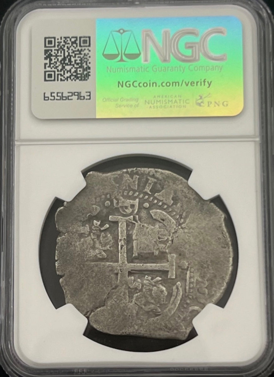 ASSOCIATION SHIPWRECK 8 Reales Graded by NGC XF Details – Shipwreck Coins