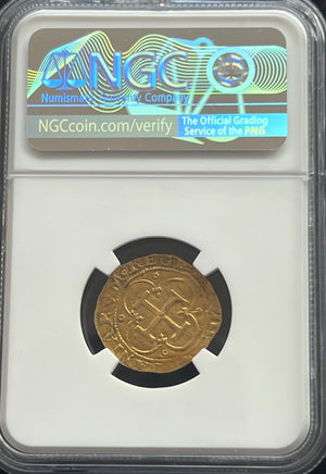 1 Escudo Seville, Spain Gold Coin NGC Grade AU Details (1516-56)
