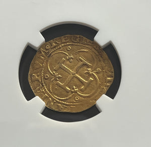 1 Escudo Seville, Spain Gold Coin NGC Grade AU Details (1516-56)