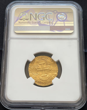 1 Escudo Seville, Spain Gold NGC Grade AU Details (1516-56)