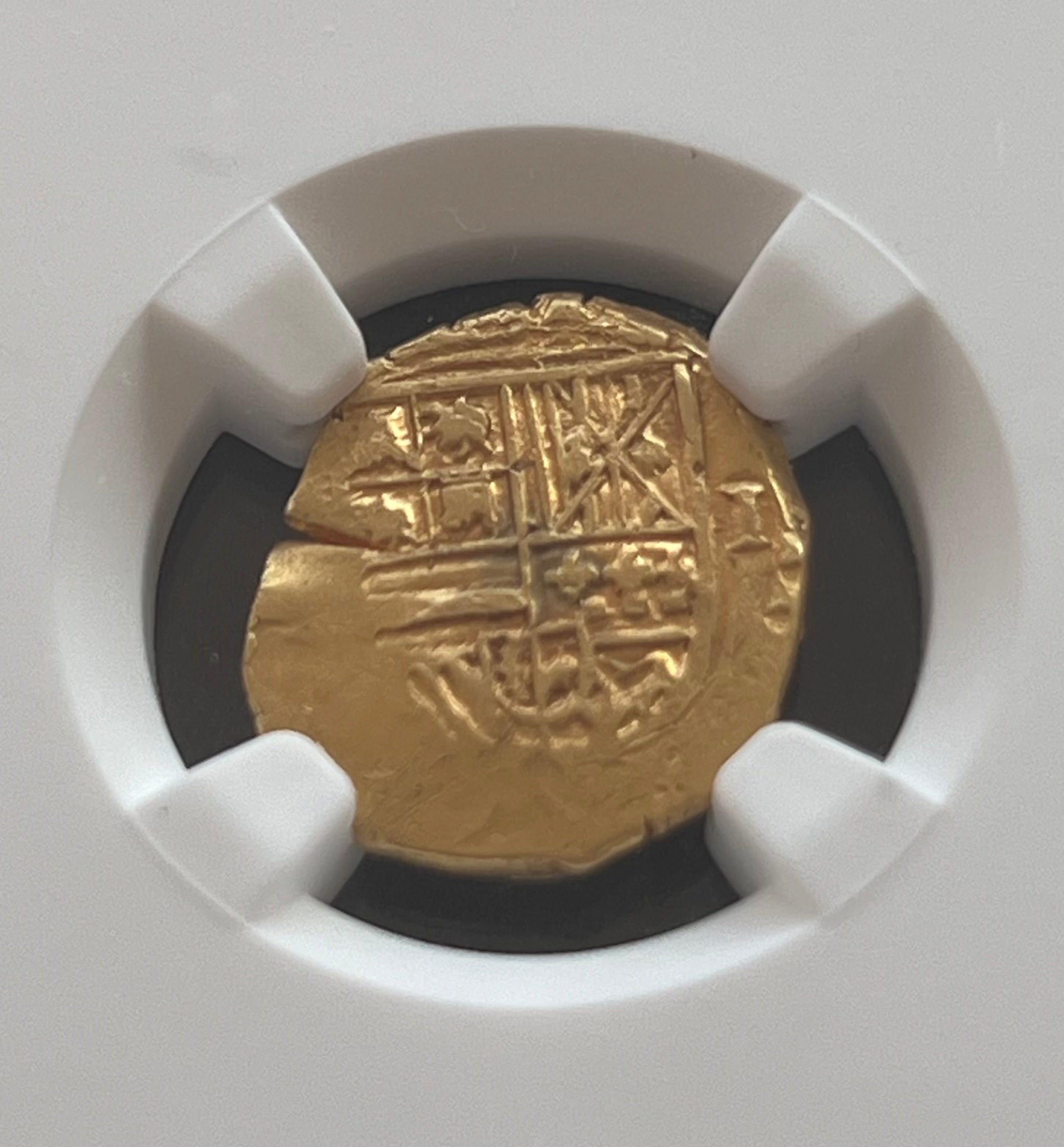 1 Escudo Seville, Spain Gold coin NGC Grade AU Details (1598-1621)
