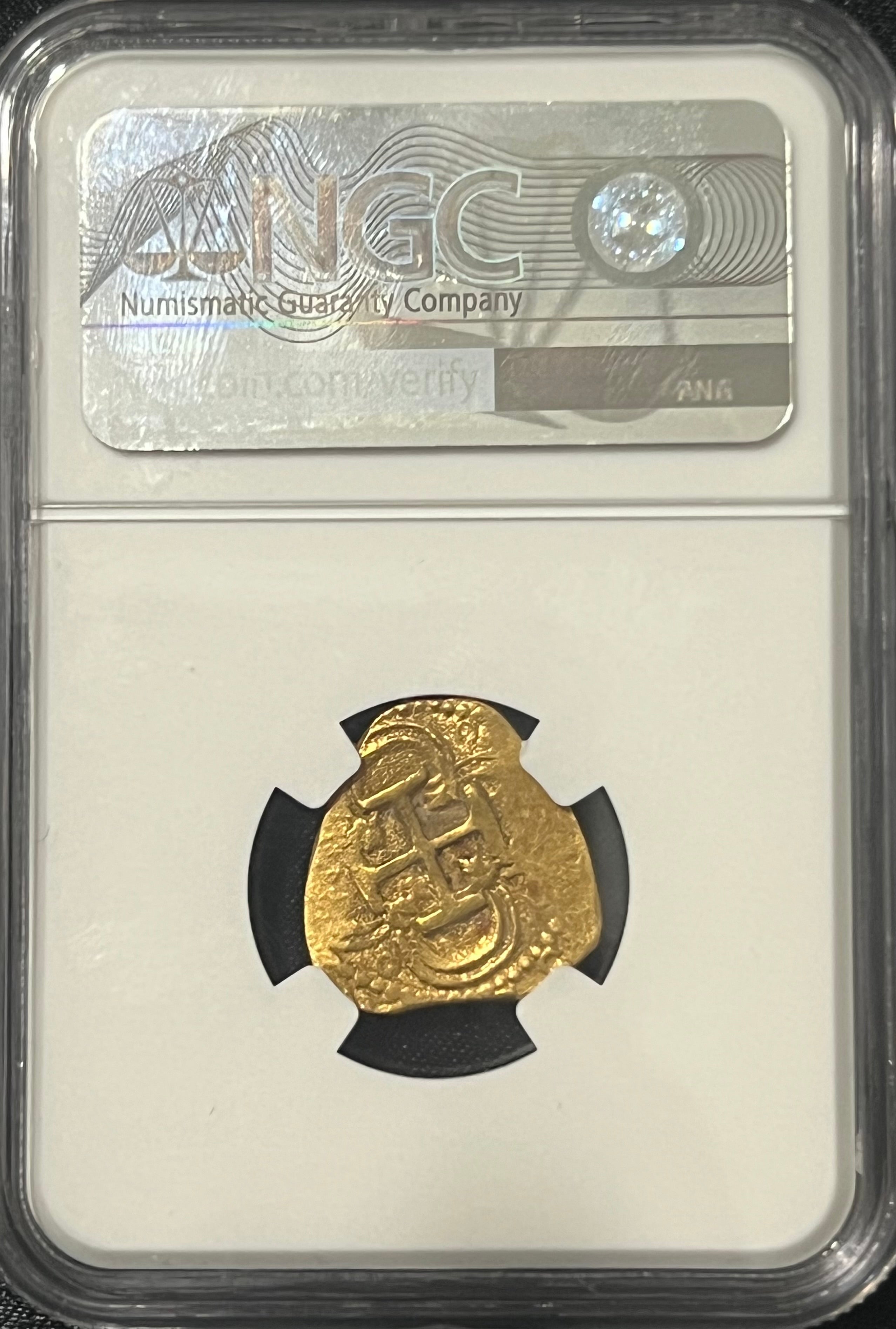 2 Escudos Seville, Spain Gold Coin NGC Grade MS 61