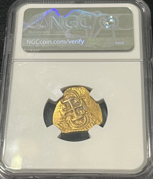 2 Escudos Seville, Spain Gold Coin NGC Grade MS 61
