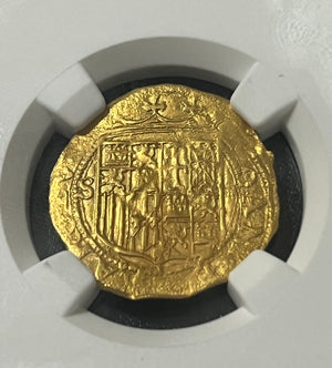 1 Escudo Seville, Spain Gold Coin NGC Grade UNC Details