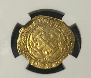 1 Escudo Seville, Spain Gold Coin Grade AU Details