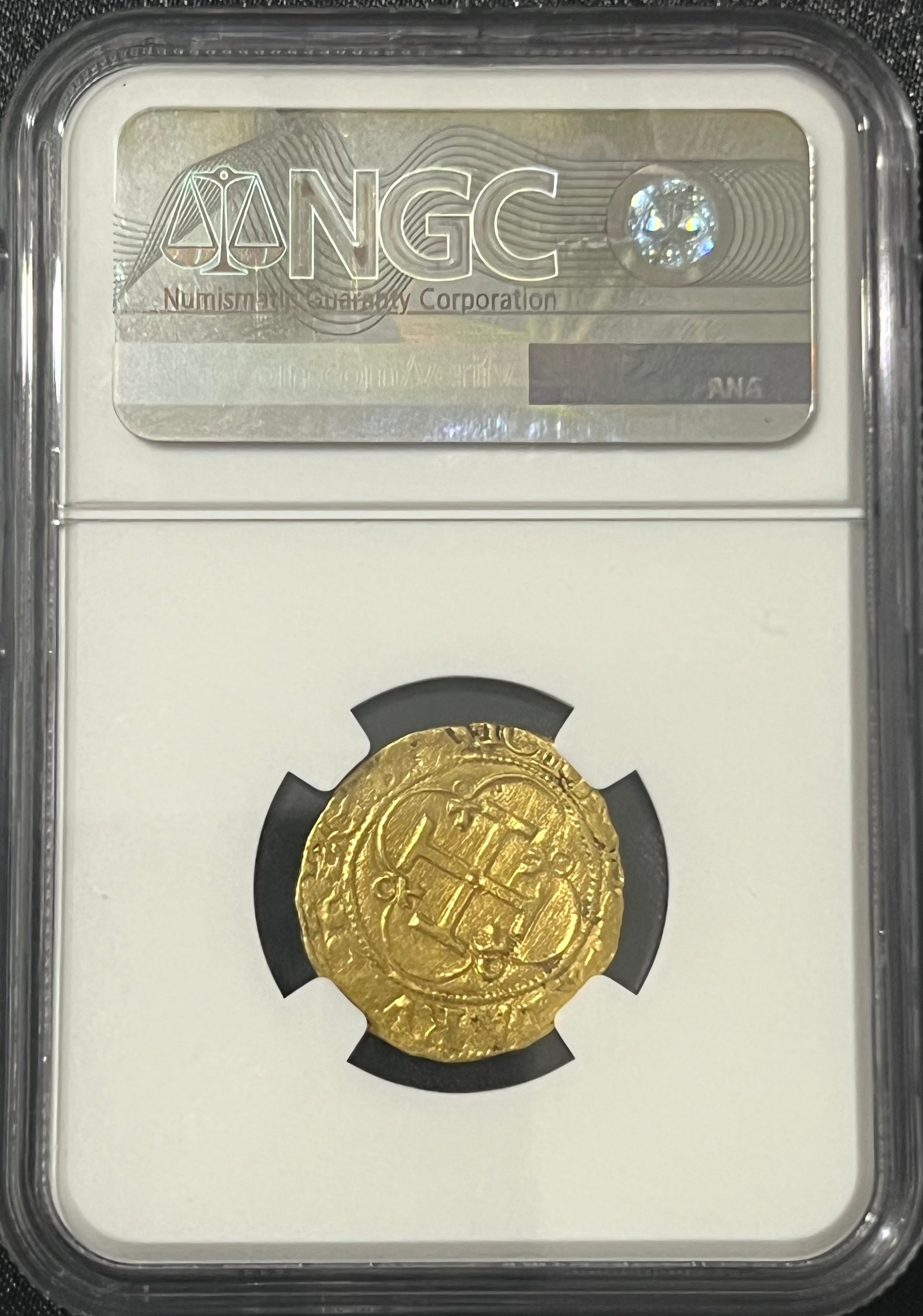 1 Escudo Seville, Spain Gold Coin NGC Grade AU Details