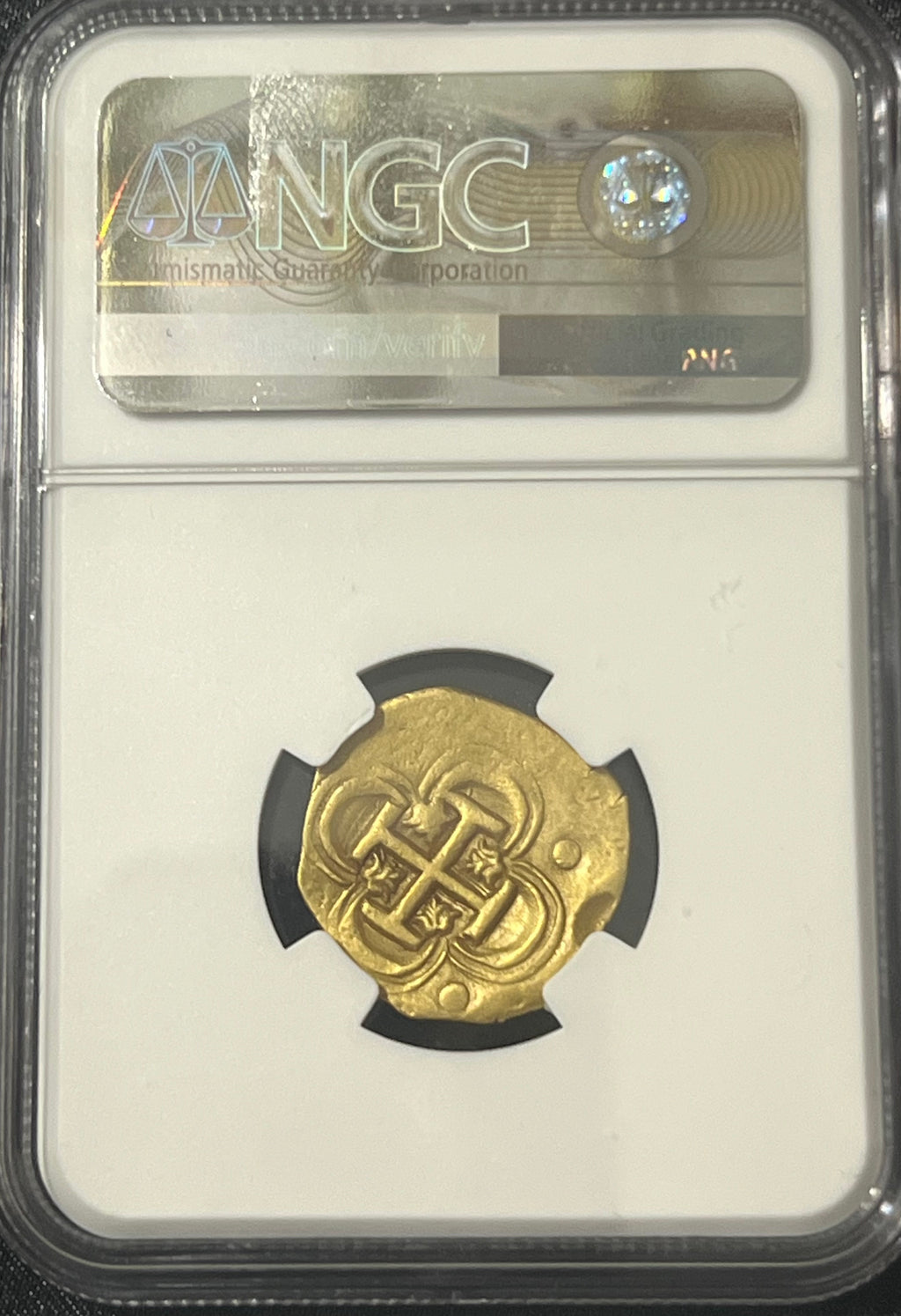 2 Escudos Seville, Spain Gold Coin NGC Grade XF Details