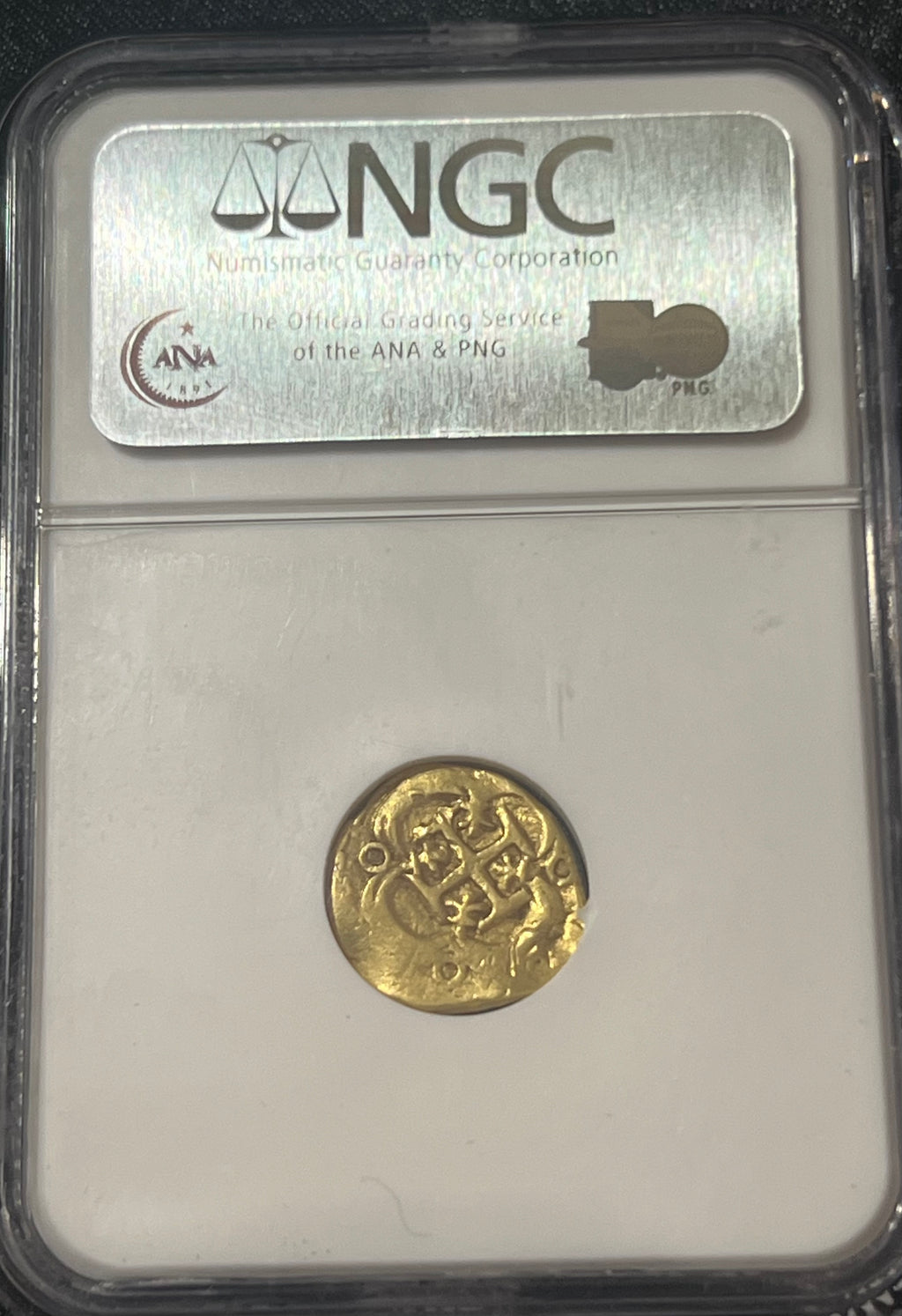 1 Escudo Spain Gold Coin NGC Grade F 15