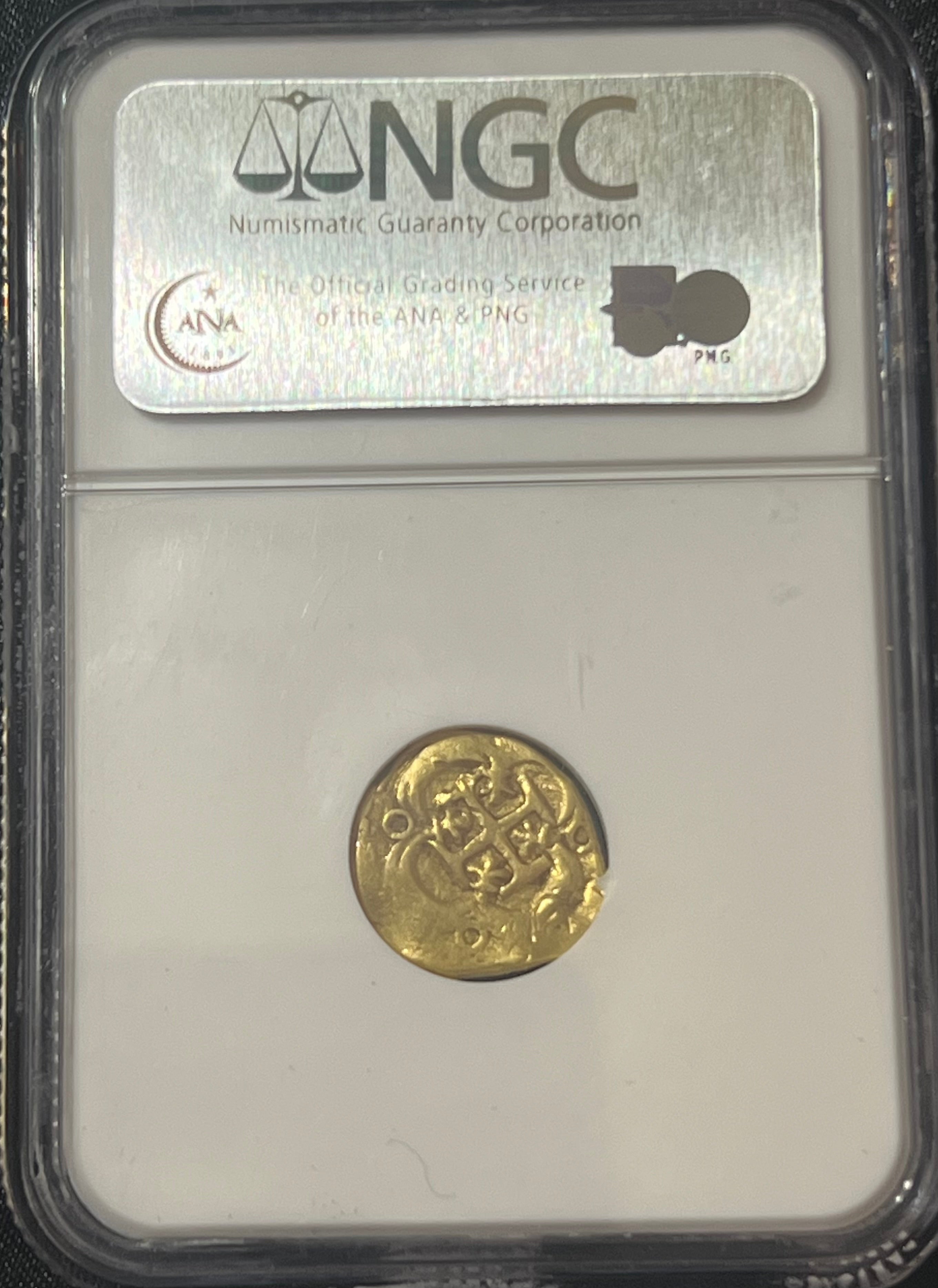 1 Escudo Spain Gold Coin NGC Grade F 15