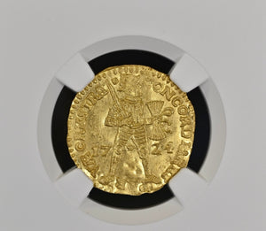 Akerendam Gold Netherland Ducat NGC Grade MS 64
