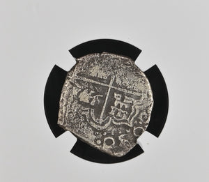 Concepcion 2 Reales NGC Grade VF Details Dated 1630