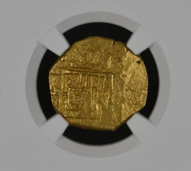 2 Escudo Spain Seville NGC Grade MS 62 (1598-1621) Gold Coin