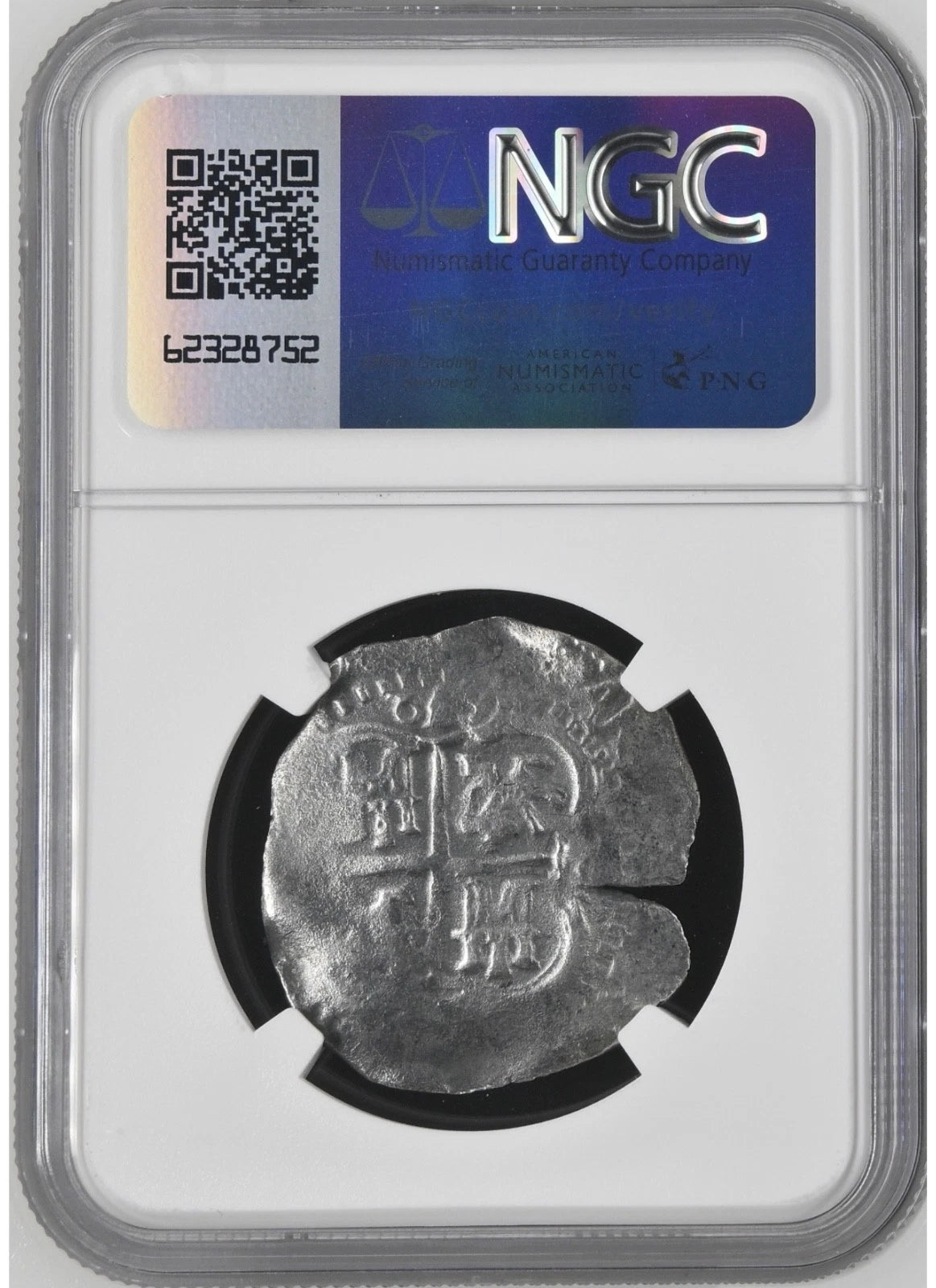 JUPITER SHIPWRECK Bolivia 2 REALES NGC VF Dated 1652 Details