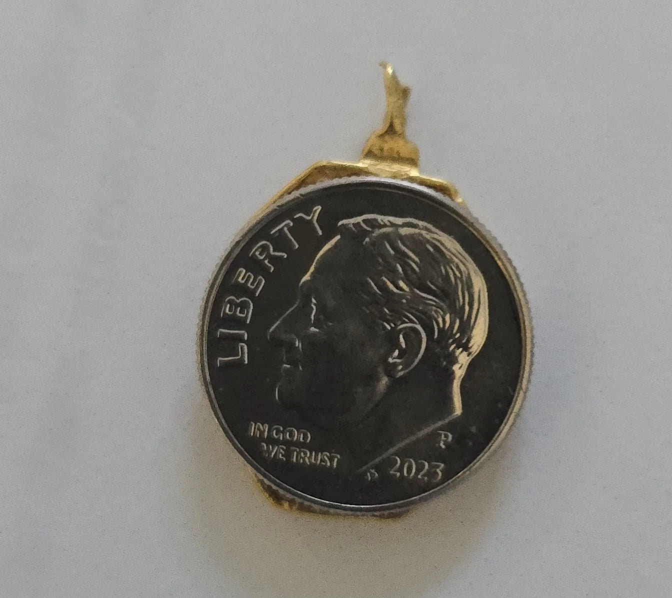 1715 FLEET Gold Religious pendant from a Rosary 20K gold Medallion Fisher COA